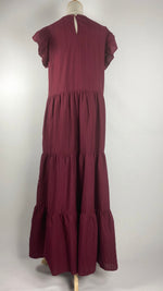 Sleeveless Maxi Dress, Maroon