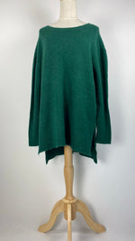 Long Sleeve Oversized Sweater Top, Green